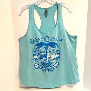 Kenny Chesney Women's Spread The Love Tour 2016 Racerback Tank Top Blue XXL